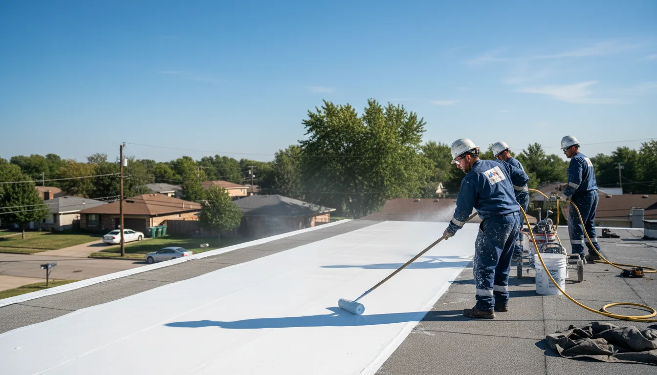 Commercial roof coating in Pompey, NY near me